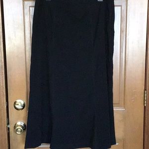 JM Collection Black Faux Suede Skirt